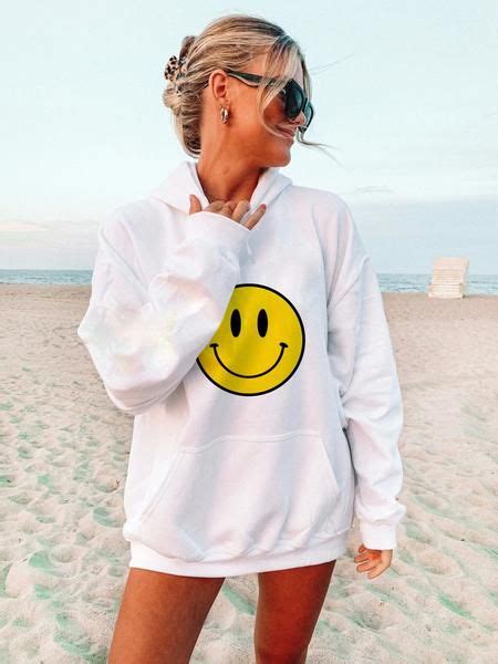 Smiley Face Hoodie Preppy Summer Outfits Cute Preppy Outfits Preppy