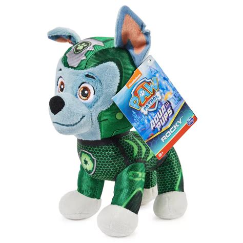 Paw Patrol Rocky Plush Aqua Pups