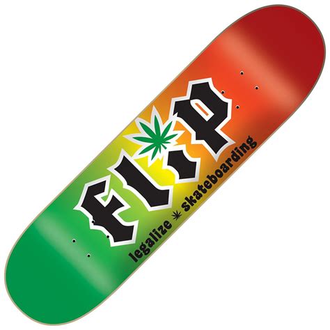 Flip Team Hkd” Black Skateboard Deck 8 Inches