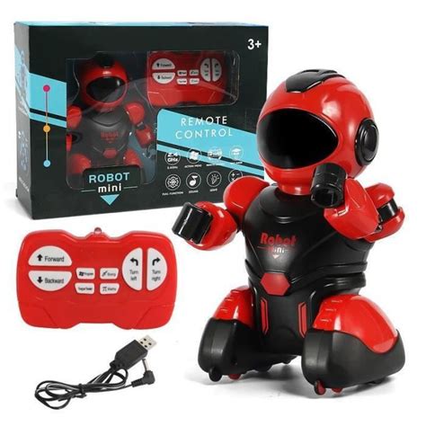 Rouge Robot Intelligent avec télécommande à infrarouge pour enfants