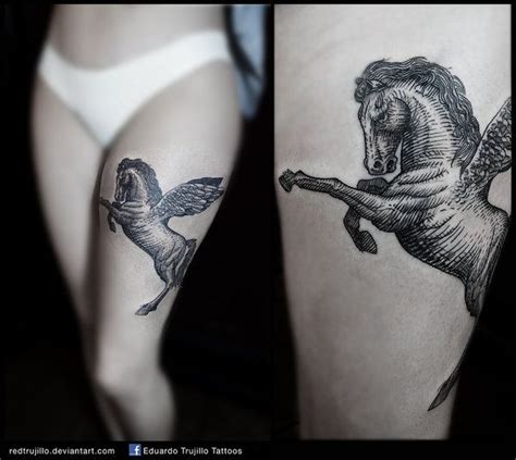 Pegasus tattoo | Pegasus tattoo, Tattoos, Fairy tattoo