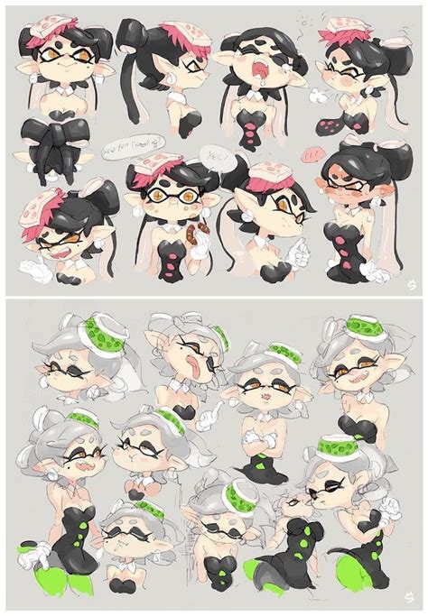 Épinglé par sorcellerirave sur splatoon Dessin de chat mignon Dessin