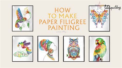 HOW TO MAKE PAPER FILIGREE PAINTING YouTube