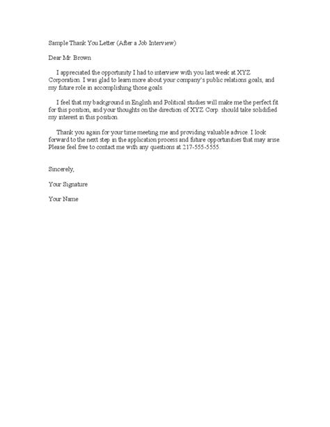 Thank You Letter After Getting The Job Database Letter Template