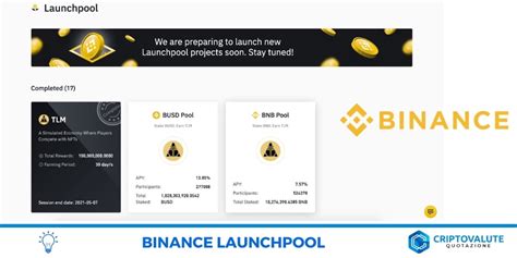 Binance Launchpool Come Funziona Criptovalute Quotazione