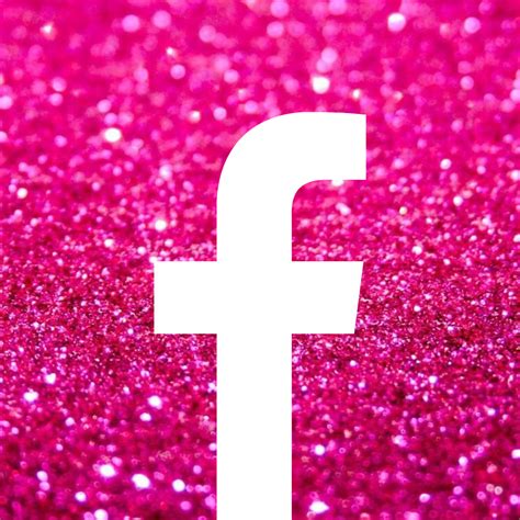 Aesthetic pink glitter Facebook app icon | Pink wallpaper backgrounds ...