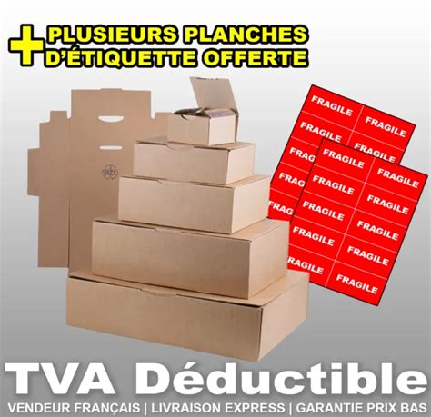 Lot Boites Postales Carton Emballage Boite Exp Dition Type Poste