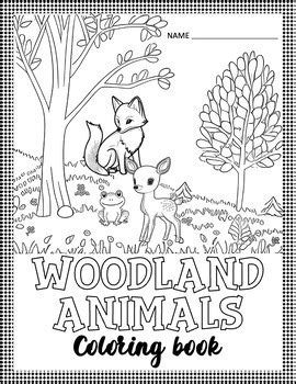 Woodland Animals Coloring Pages by FUNNY KIDS | TPT