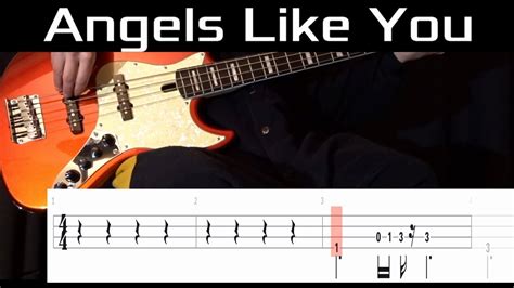 Angels Like You Miley Cyrus Bass Cover With Tabs Youtube