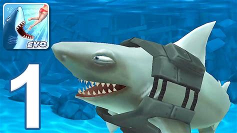 Hungry Shark Evolution Gameplay Walkthrough Part 1 IOS Android