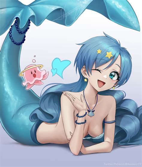 Rule 34 1girls Blue Eyes Blue Hair Blue Tail Female Female Focus