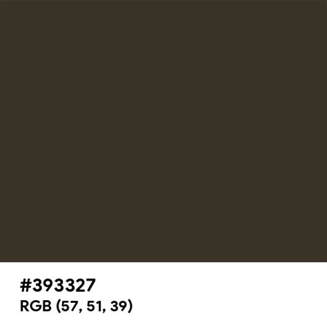 Olive Drab (RAL) color hex code is #393327