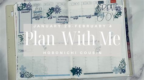 Moving Into February Weekly Plan With Me Hobonichi Cousin YouTube