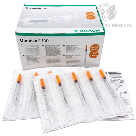 Bơm Tiêm Insulin Tiểu Đường Bbraun Omnican 1ml 100IU