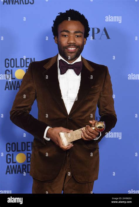 Donald Glover in the press room at the 74th Annual Golden Globe Awards ...