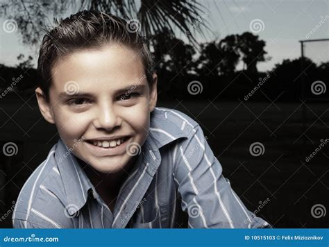 Headshot of a boy smiling stock image. Image of portrait - 10515103