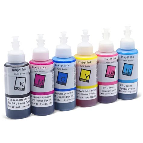 4 Bottle Refill Ink Compatible For Epson L550 L555 L566 L100 L110 L132