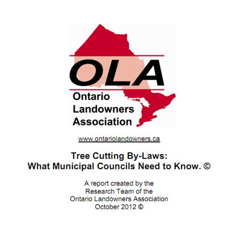 Tree Cutting By-Laws: What Municipal Councils Need to Know - Ontario ...