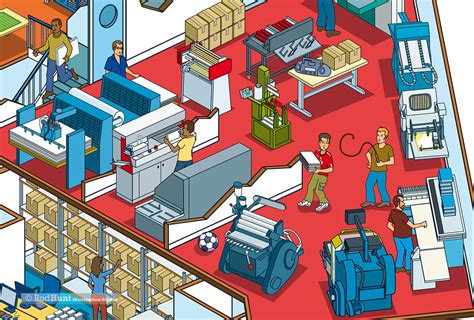 1st Byte Virtual Tour Cutaway Building Map Illustration Behance