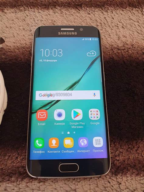 Samsung Galaxy S6 Edge Blue Телефон Samsung Samsung Galaxy S6 Edge Blue Touch Screen Andro