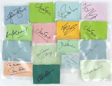 autographs  signed autograph cards pages signatures include
