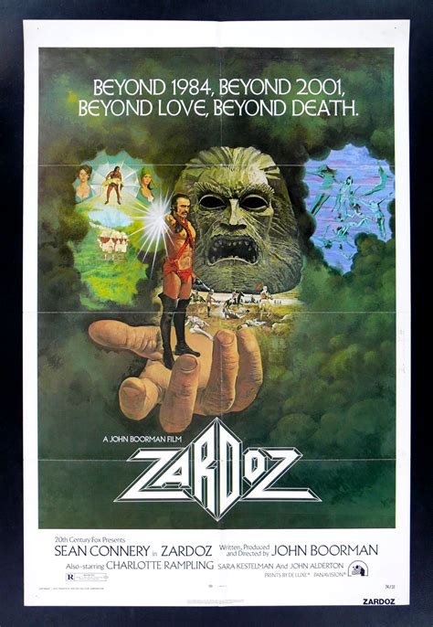 ZARDOZ * SEAN CONNERY 1SH ORIG MOVIE POSTER 1974