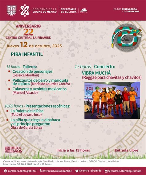 Festeja Centro Cultural La Piramide 22 Aniversario Con Tres DÍas De Actividades