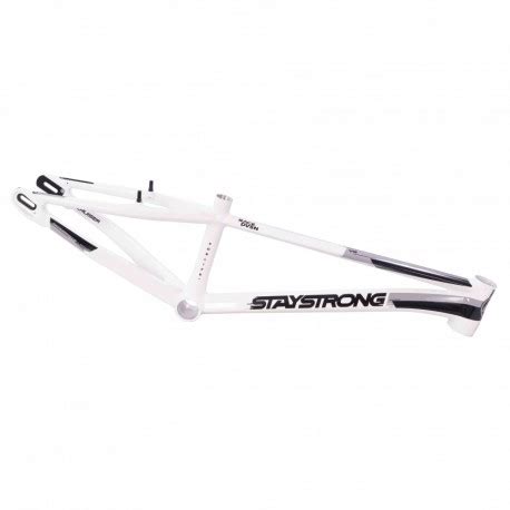 Cadre Stay Strong V White Black Grey Pro Bmx Deal