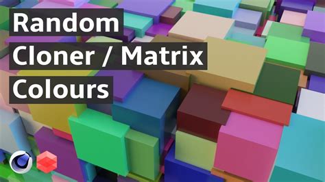 Random Cloner Matrix Colours Cinema 4d Redshift Tutorial Youtube