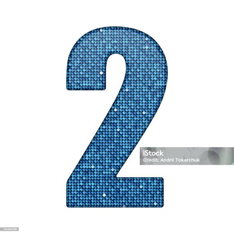 vektor glitter biru payet nomor  ilustrasi stok  gambar