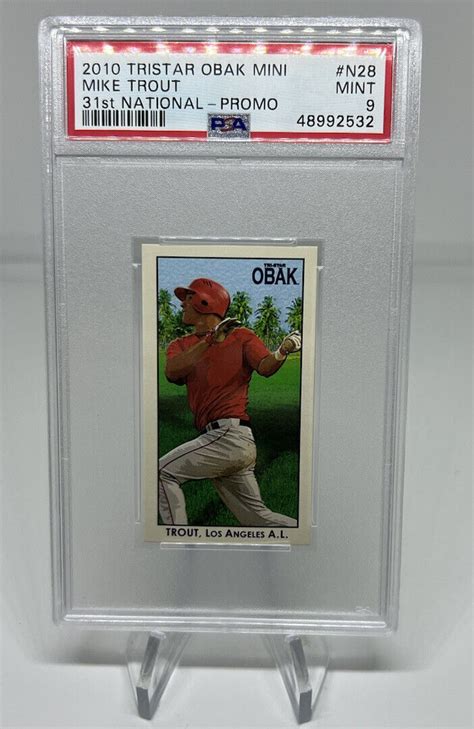 2010 Tristar Obak Mini 31st National Promo N28 Mike Trout RC Rookie