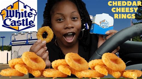 Trying White Castle New Cheddar Cheese Rings Youtube