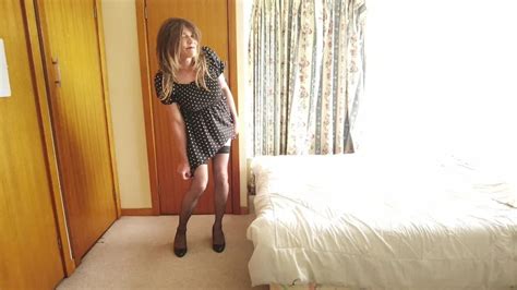 Crossdress Striptease Poka Dot Dress Nude Pics XHamster