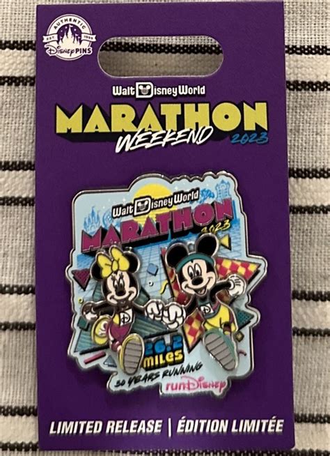 Walt Disney World Marathon Weekend Rundisney Pin Releases Disney