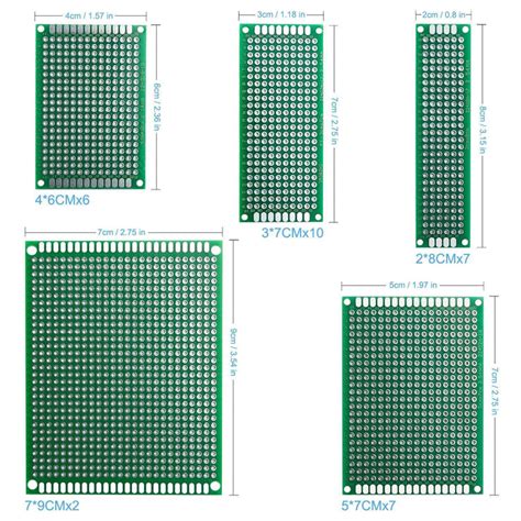 Elegoo Double Sided Pcb Board Prototype Kit 32 Pcs 5 Sizes Arduino