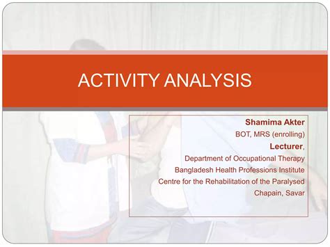 Activity Analysis Ppt