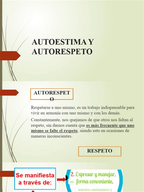 Autoestima Y Autorespeto Pdf Autoestima Psicología Social