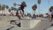 Skater doing trick at Venice Beach Skate Park, Los Angeles Stock ...