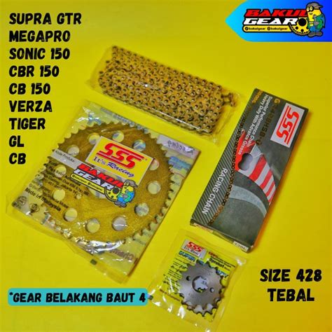 Jual Gear Set Sss CB150R CBR 150R CB CBR 150 Tiger Megapro Sonic 150r