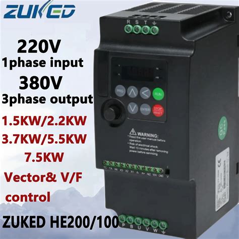 Zuked Frequency Converter To Vfd Single Phase Input Three Phase