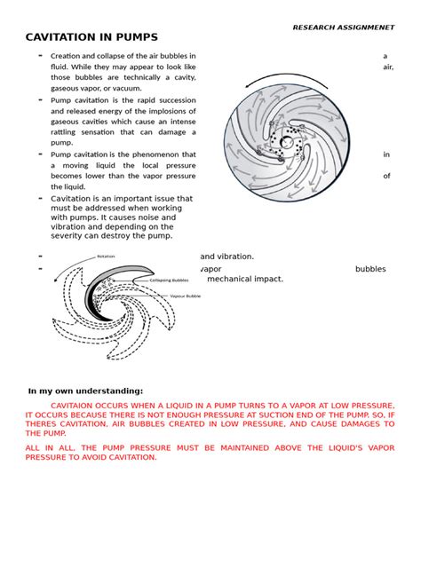 CAVITATION IN PUMPS | PDF