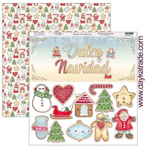 Scp Papel Scrap Colecci N Vive La Navidad Dulce Navidad Dayka