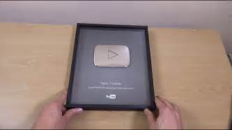 Youtube Silver Play Button Award Unboxing Youtube