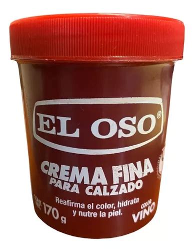 Crema Para Calzado El Oso Fina Color Vino G Mercadolibre