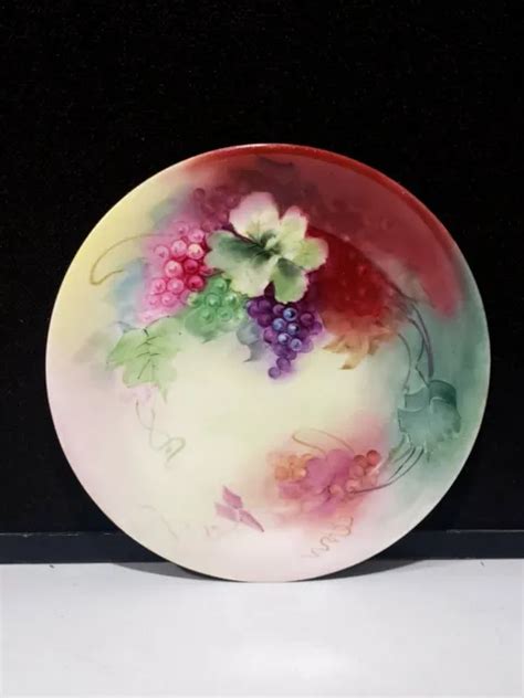 Antique Limoges France Artist Signed Charger Plate Hand Painted