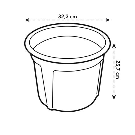 green basics potato pot 33cm living black - elho® - Give room to nature