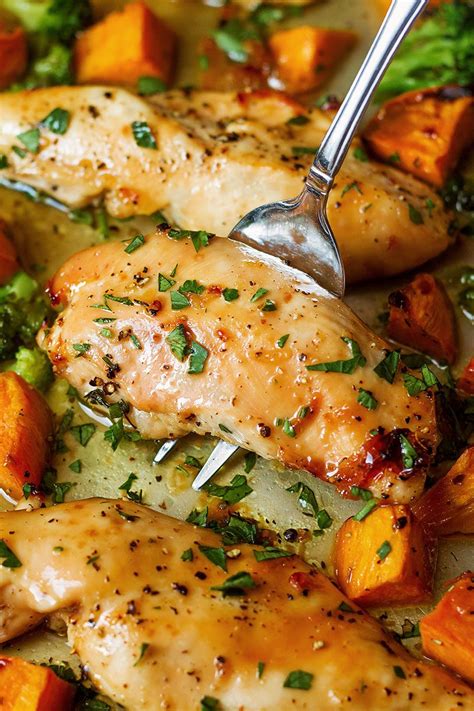 Sheet Pan Maple Glazed Chicken With Sweet Potatoes Eatwell