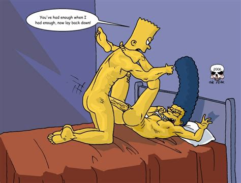 Rule 34 Ass Bart Simpson Bed Breasts Color Female Human Indoors Insertion Male Marge Simpson