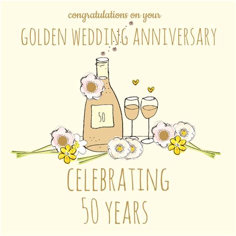 Cards » Golden Wedding Anniversary - Laura Sherratt Designs Ltd