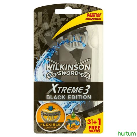 Wilkinson Sword Xtreme 3 Black Edition Jednorazowe Maszynki Do Golenia